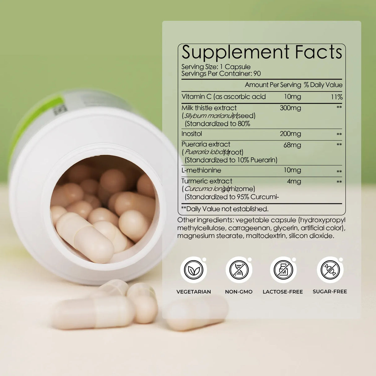 Milk Thistle 300mg Extract - Liver Detox & Repair Support