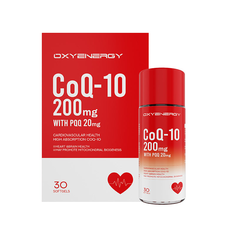 CoQ-10 200mg with PQQ 20mg - Brain & Circulatory Wellness Blend