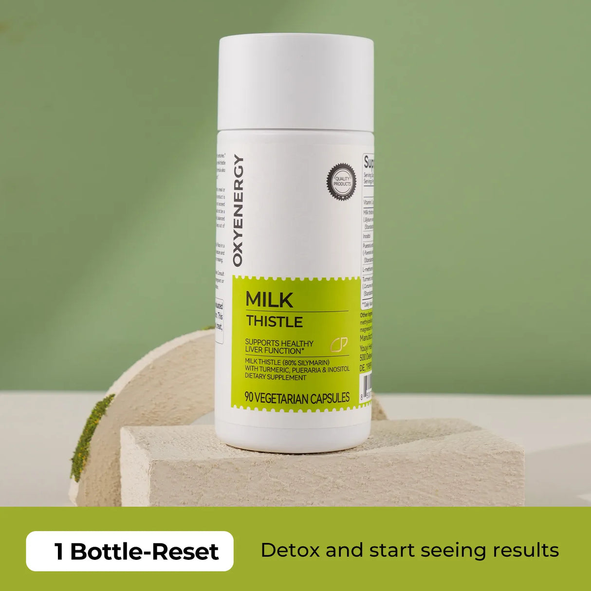 Milk Thistle 300mg Extract - Liver Detox & Repair Support