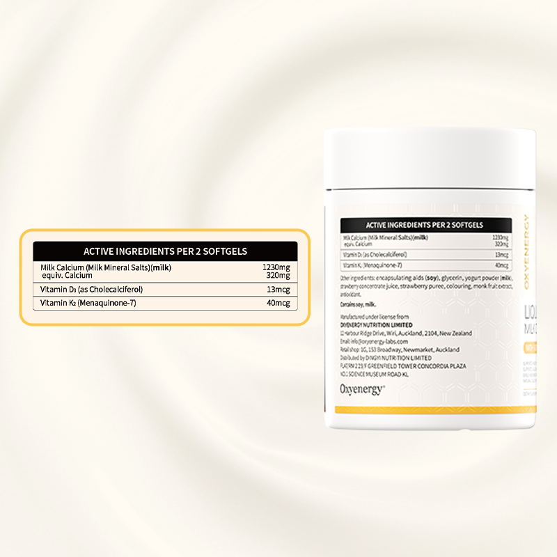 CALCIO DE LA LECHE LÍQUIDA