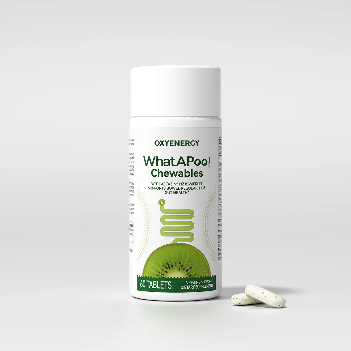 WhatAPoo! Chewables | Gentle Daily Gut Support & Regularity with Actazin® Kiwi & Postbiotics, Clinically Proven