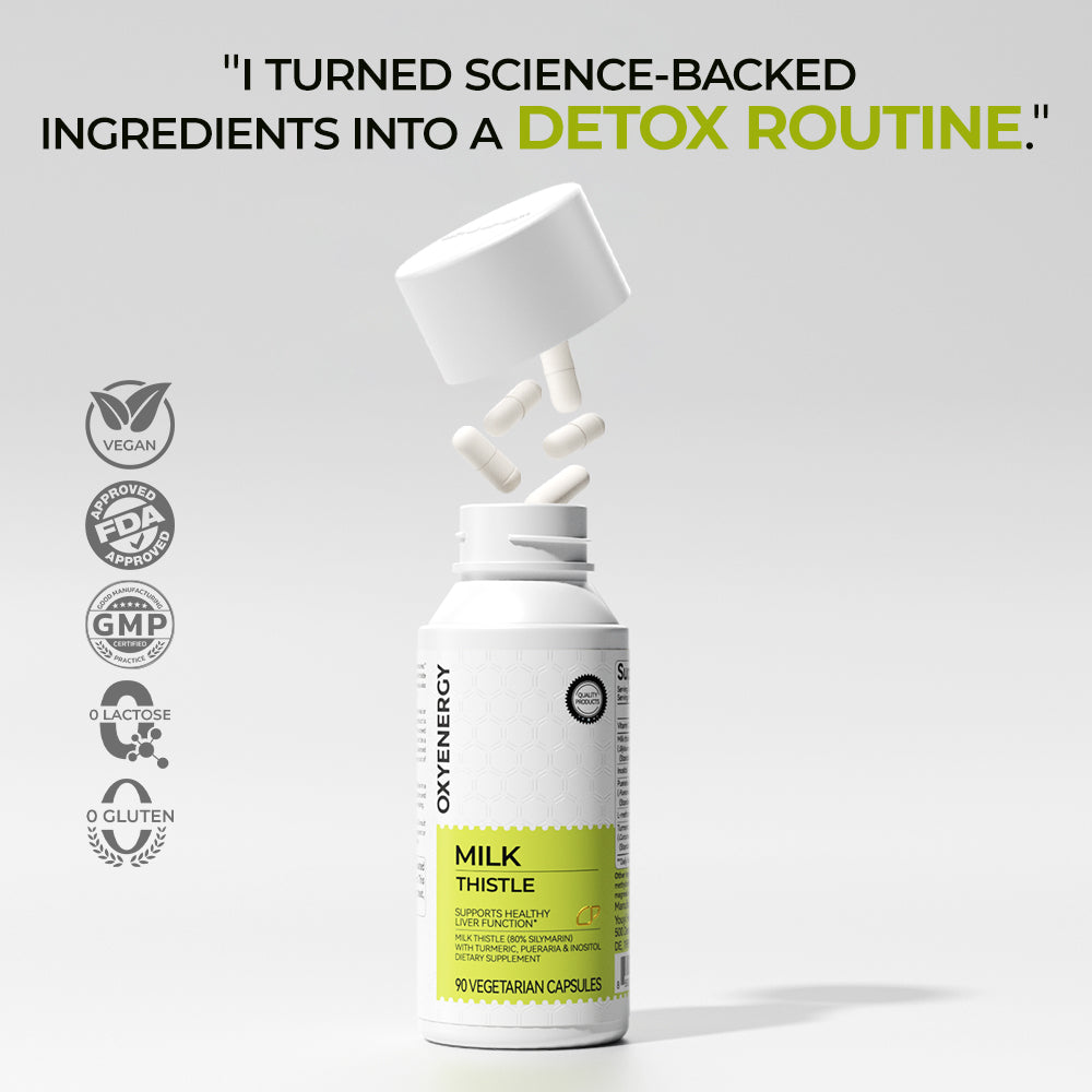 Milk Thistle 300mg Extract - Liver Detox & Repair Support