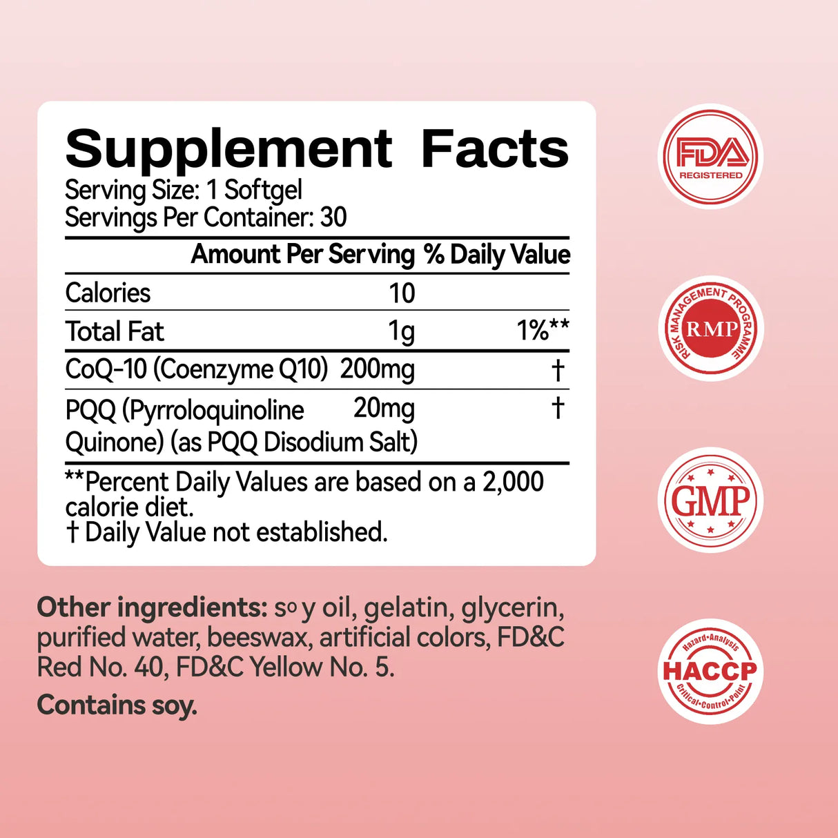 CoQ-10 200mg with PQQ 20mg