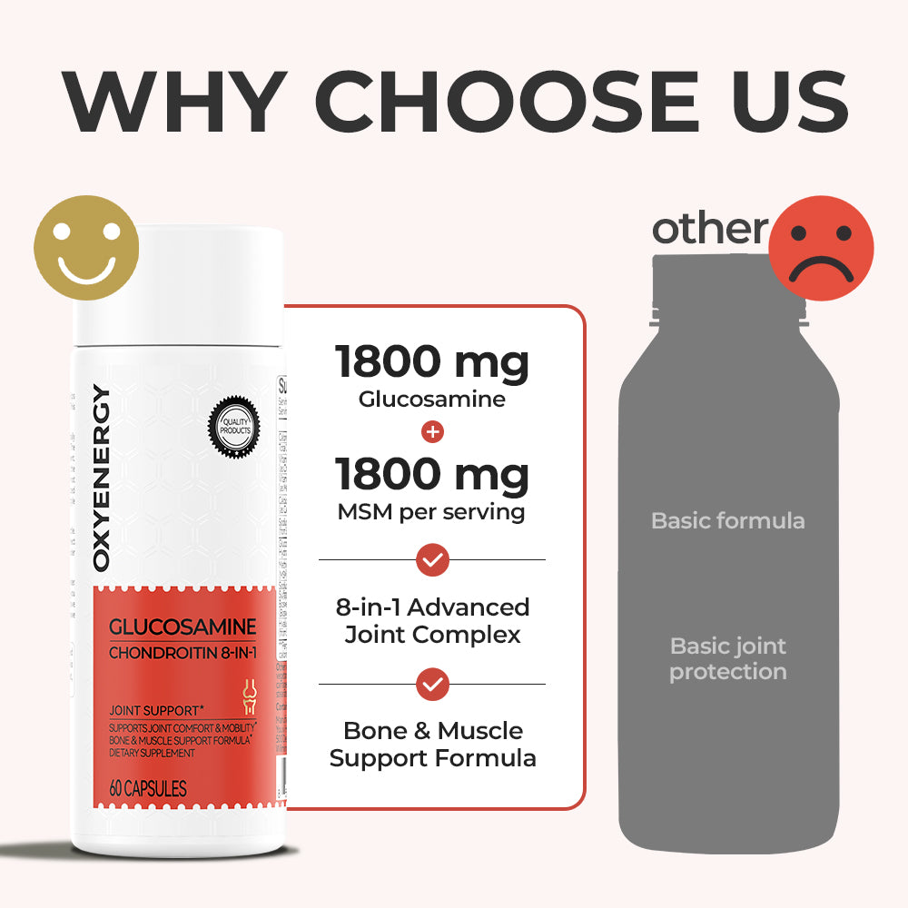 إصلاح المفاصل 8 في 1 مع الجلوكوزامين 1800 ملغ