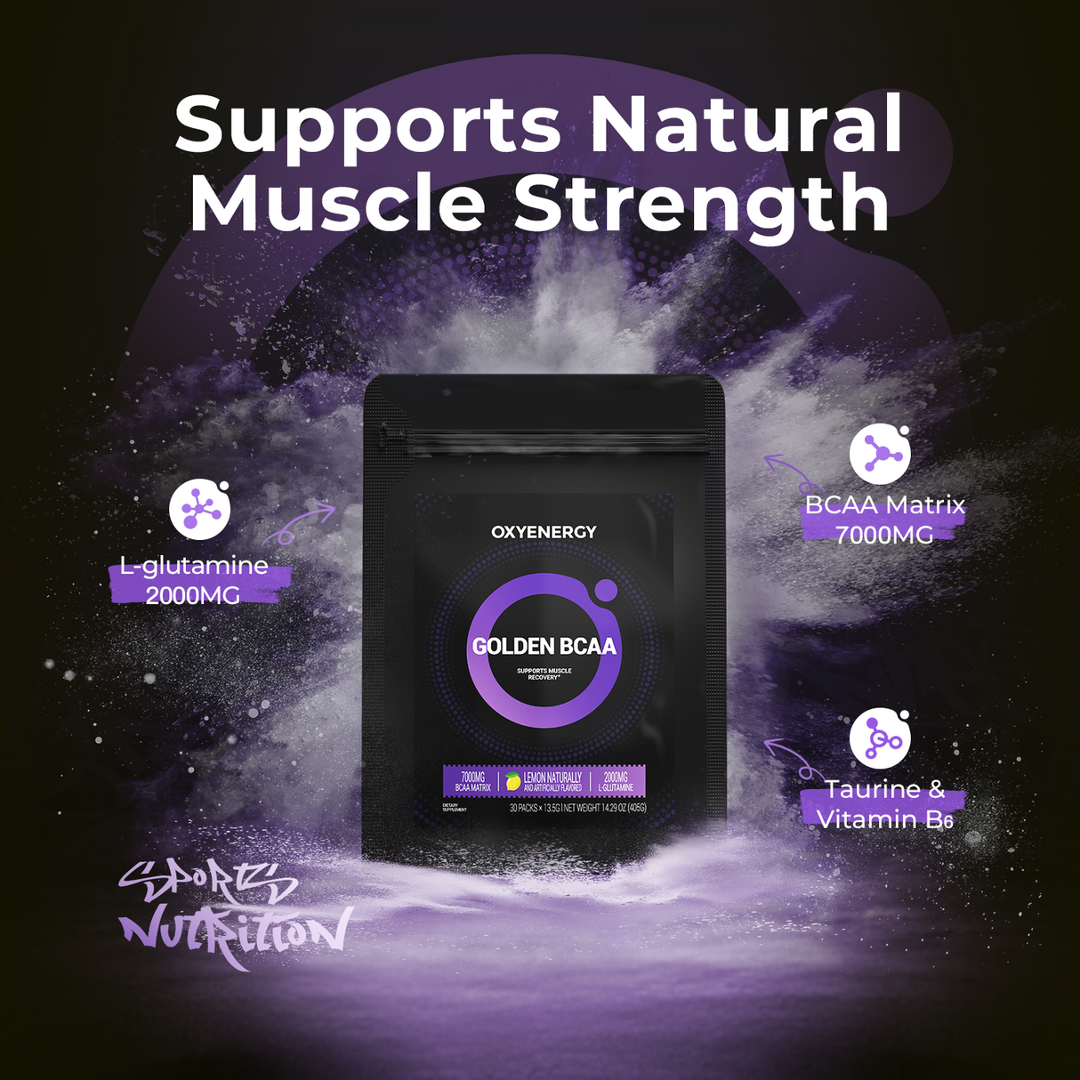 GOLDEN BCAA - Supports Natural Muscle Strength