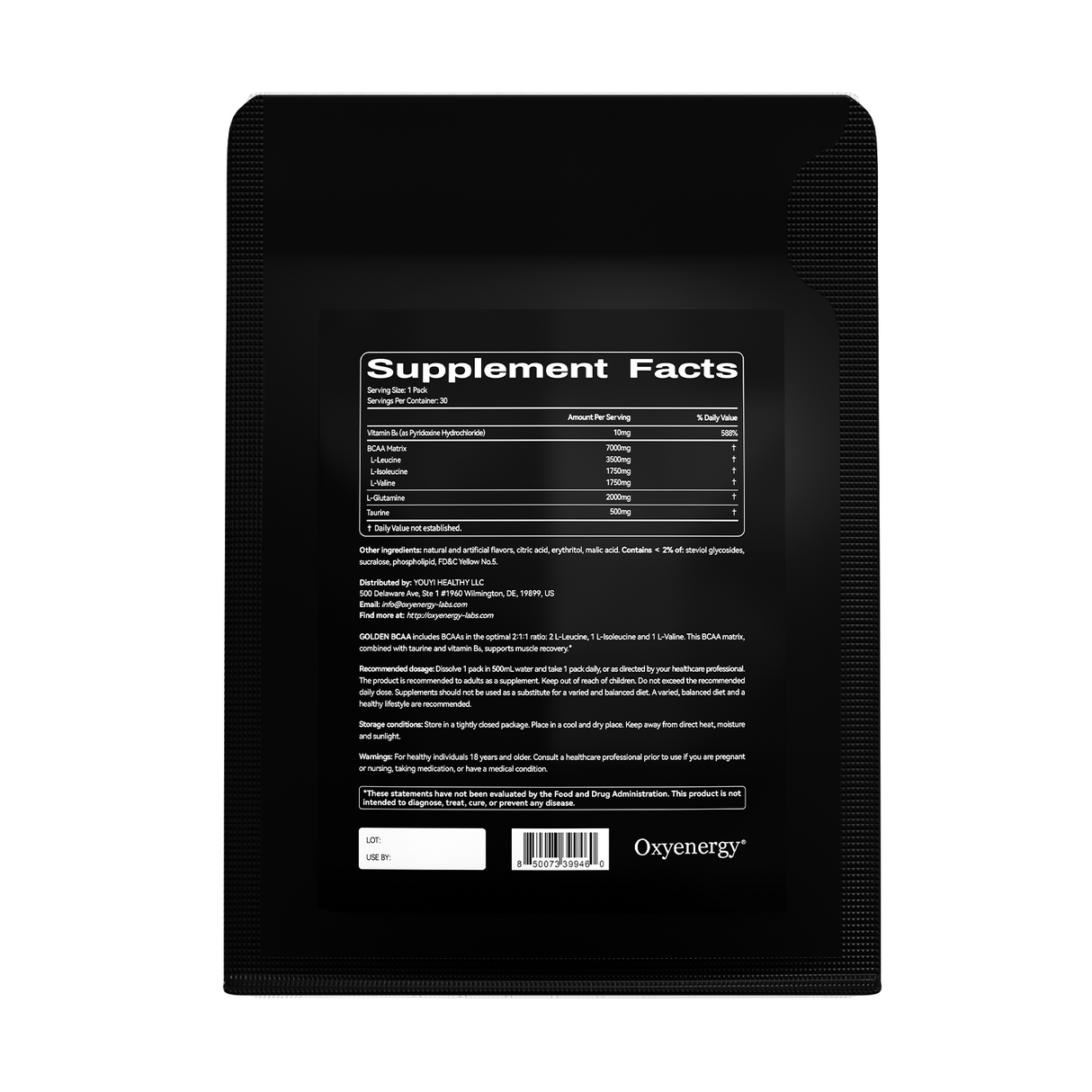 GOLDEN BCAA - Supports Natural Muscle Strength