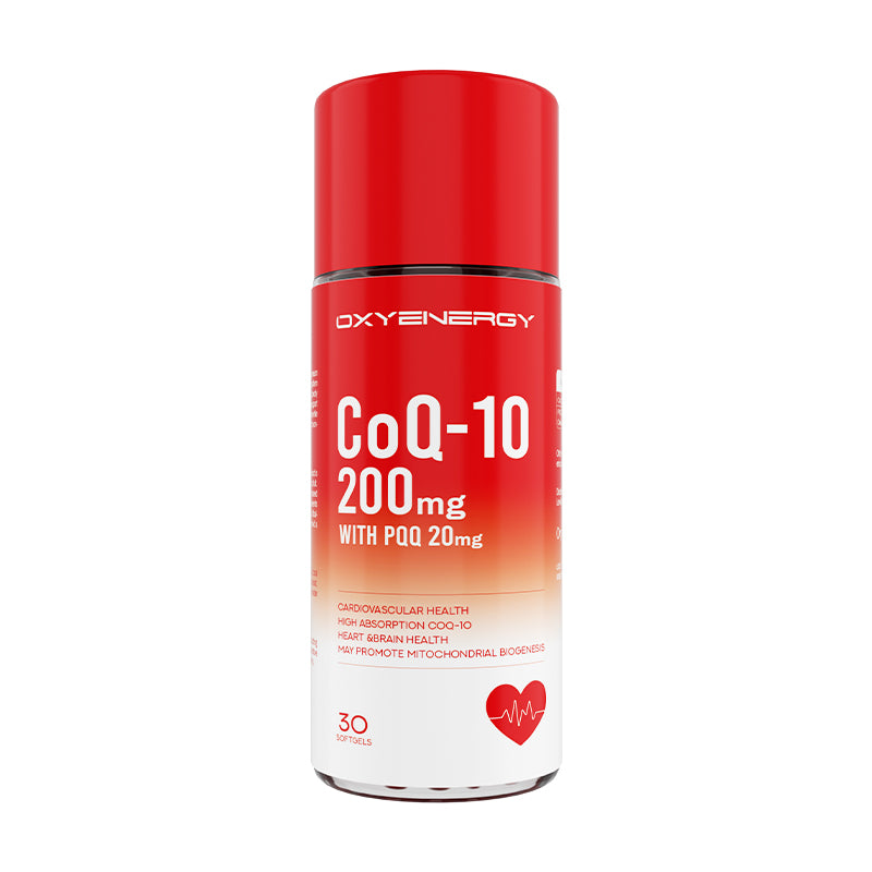 CoQ-10 200mg with PQQ 20mg - Brain & Circulatory Wellness Blend