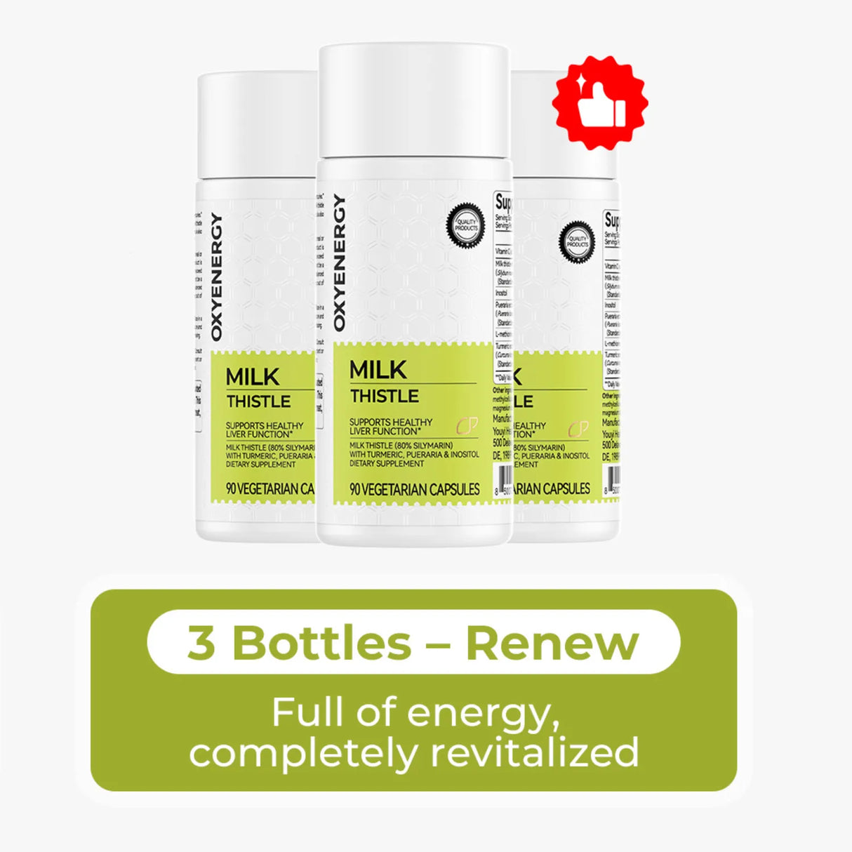 Milk Thistle 300mg Extract - Liver Detox & Repair Support