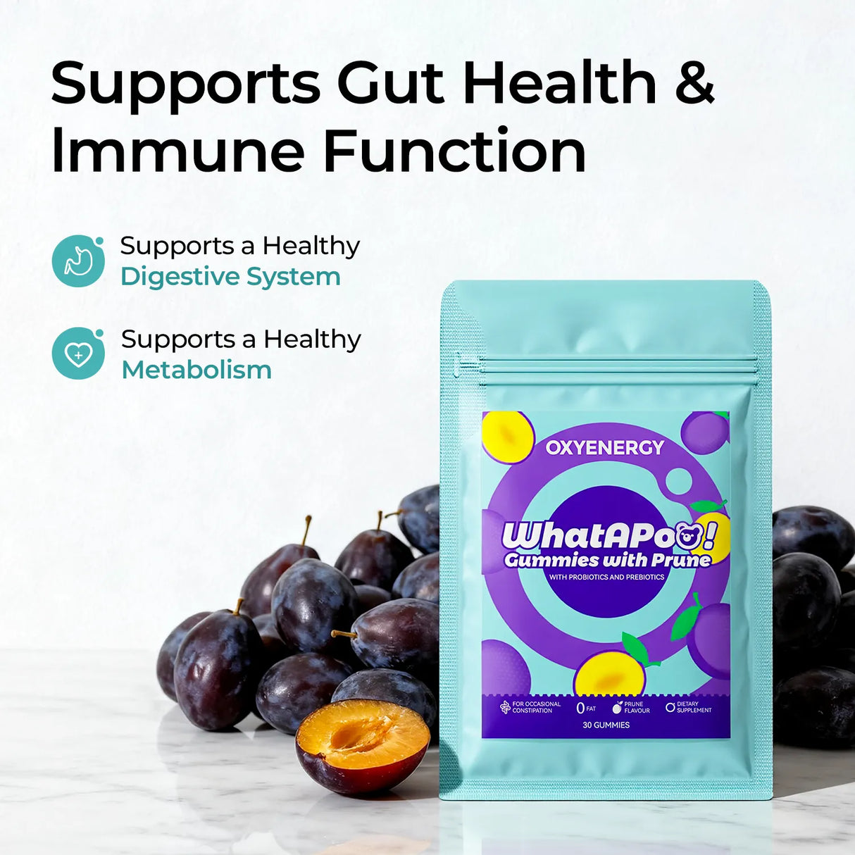WhatAPoo! Gummies with Prune