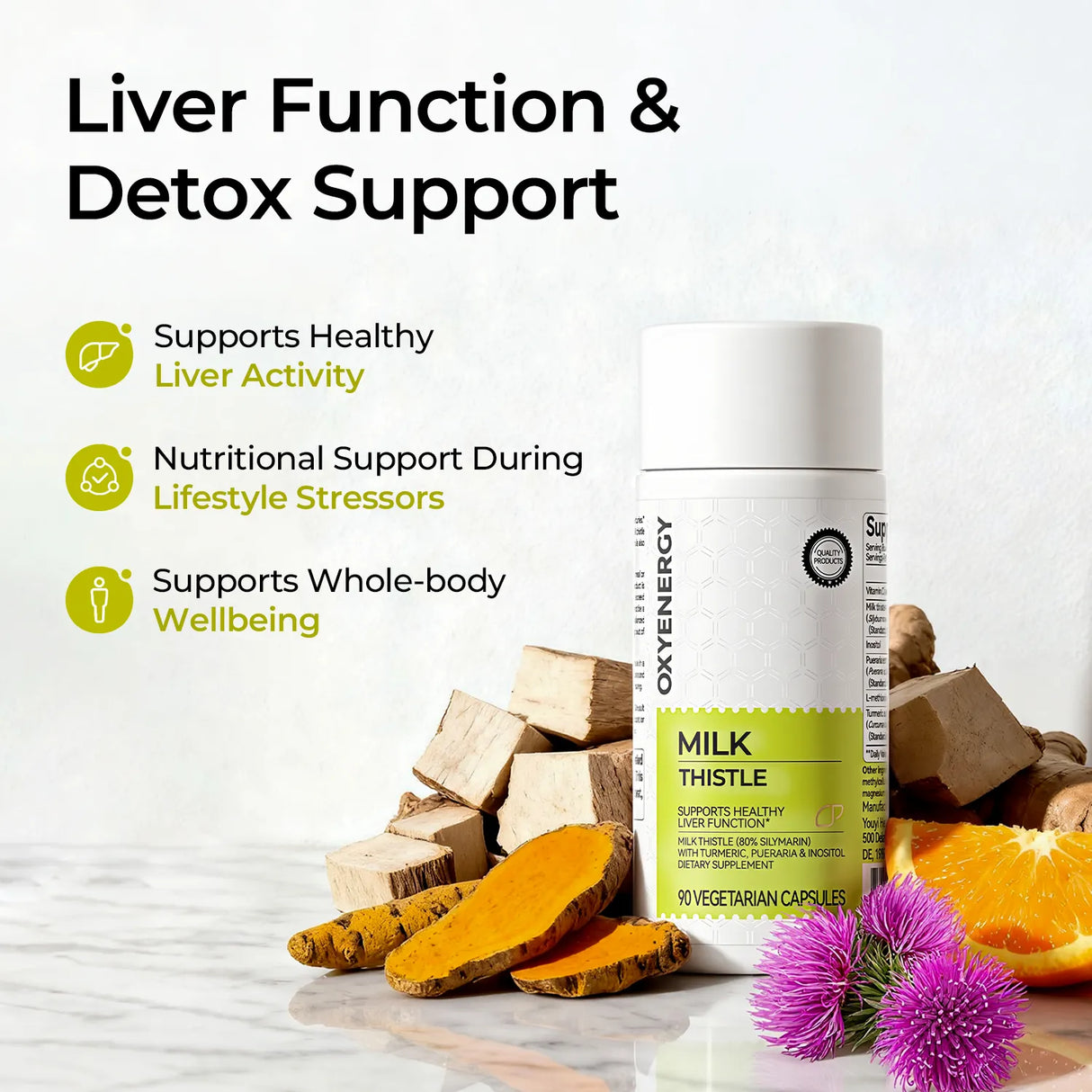 Milk Thistle 300mg Extract - Liver Detox & Repair Support
