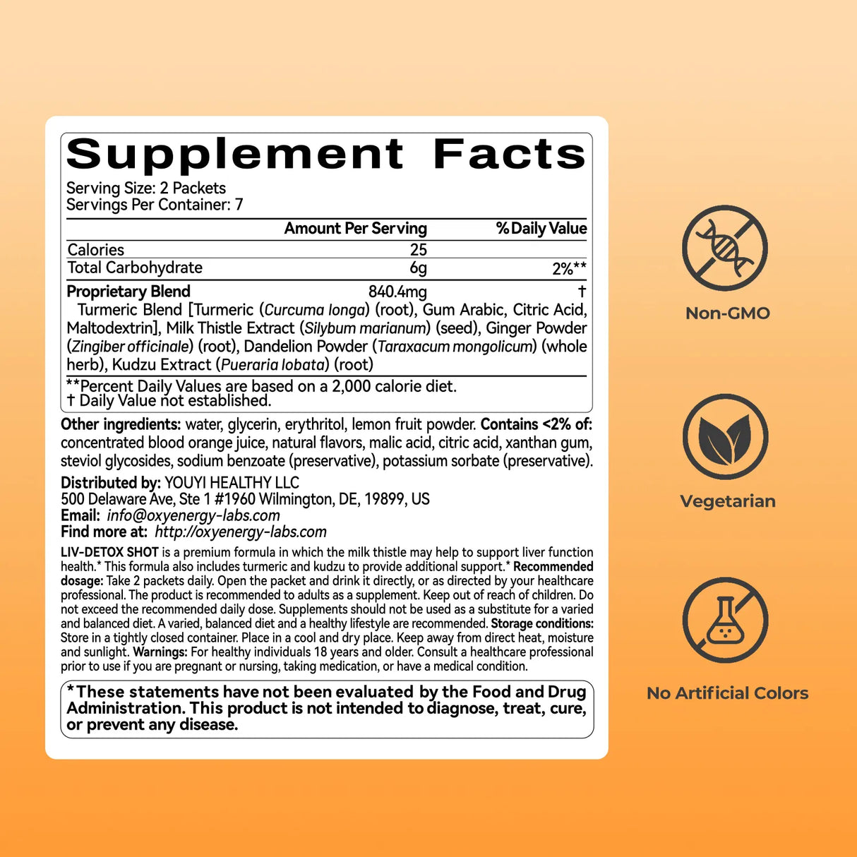 Liv-Detox Shot 5-in-1 Proprietary Blend