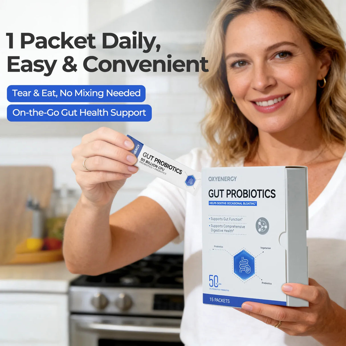 Gut Probiotics - Helps Soothe Occasional Bloating