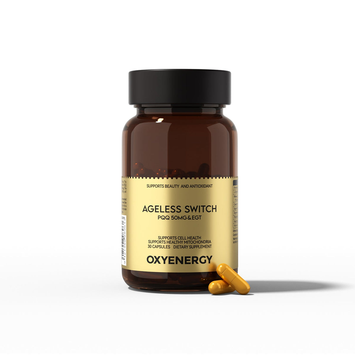 Ageless Switch PQQ 50MG&EGT Cellular Health & Ageing Support
