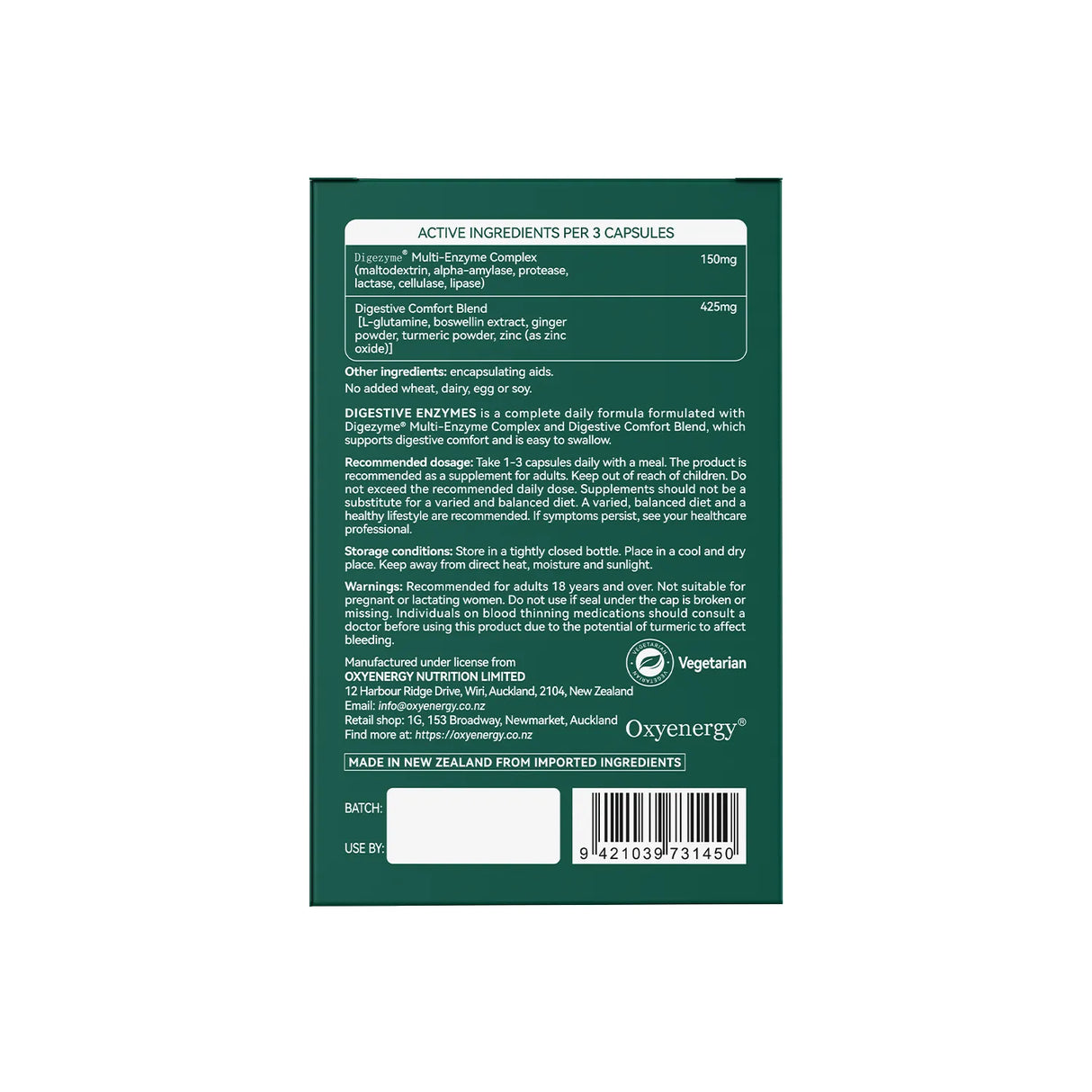 Digestive Enzymes - Supports Digestive Comfort